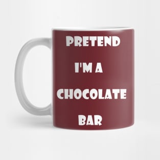 Pretend I'm A Chocolate Bar Costume Halloween Lazy Easy Mug